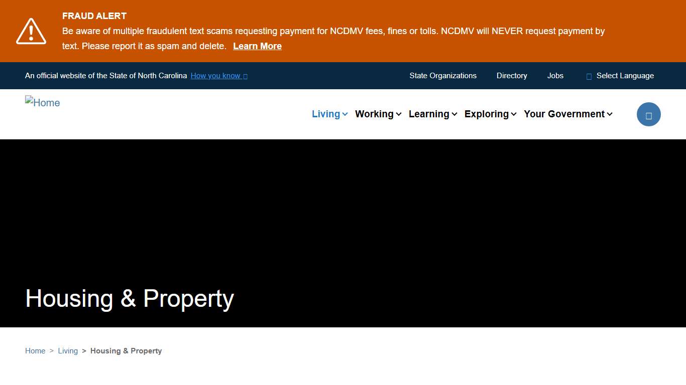 Housing & Property | nc.gov